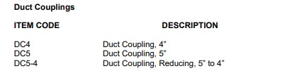 Duct Coupling - Various Sizes - Image 3