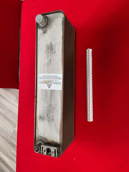 Flat Plate evaporator -refrigerant/liquid 970PSI test 316L stainless 120,000BTU - Image 5