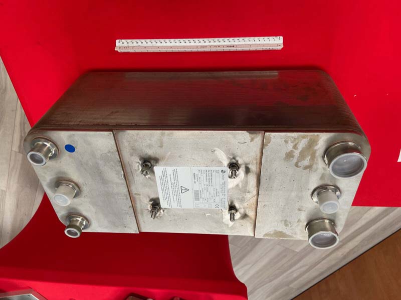 Flat Plate evaporator -refrigerant/liquid 970PSI test 316Lstain 360,000BTU HTGKK - Image 6