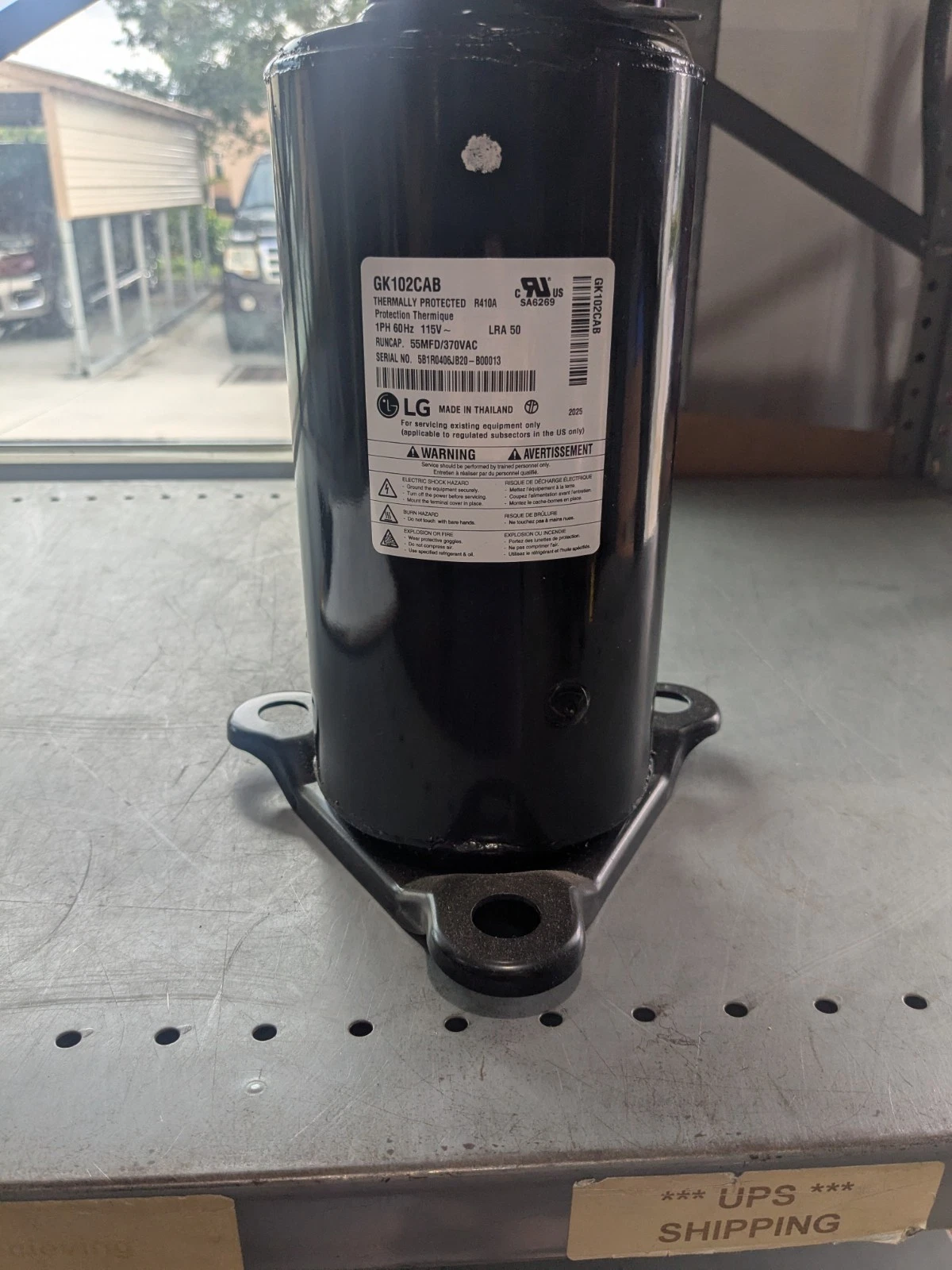 LG Rotary Compressor GK102CAB 115V